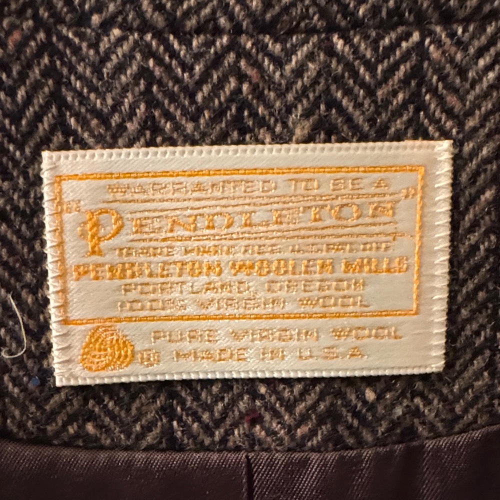 Pendleton Dark Brown Textured Blazer - image 2